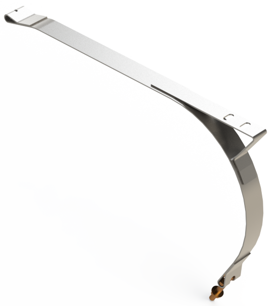 16" D Tank Stainless Steel Strap w/ Step Mount