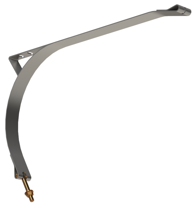 16" D Tank Stainless Steel Strap w/ Step Mount