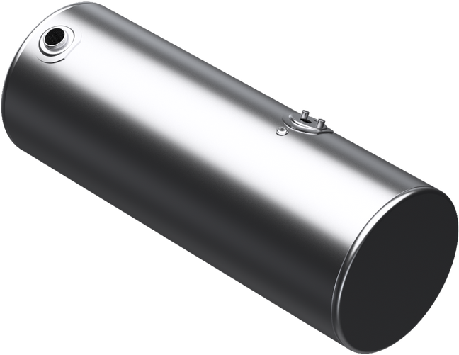 132 Gallons 24.5"D x 64.75"L - Kenworth Style - Rear Fill Milgrade