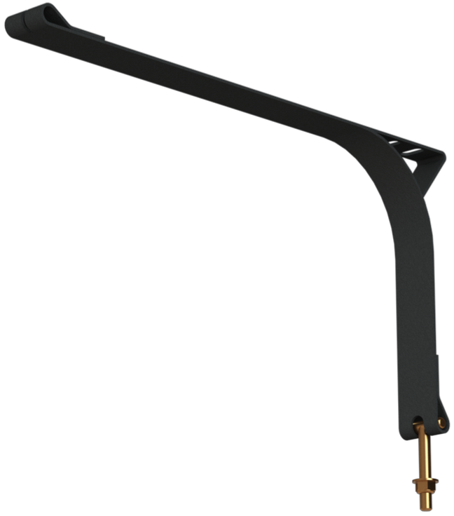 T-BOLT TO LOOP WITH SLIT 31-1/4" BLACK POWDER SATIN COMBO STRAP