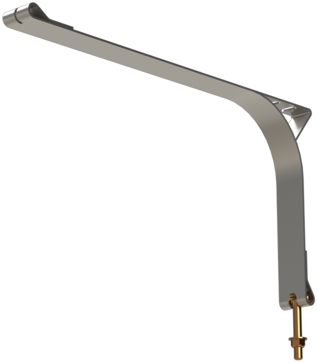 T-BOLT TO LOOP WITH SLIT 31-1/4" STAINLESS STEEL COMBO STRAP
