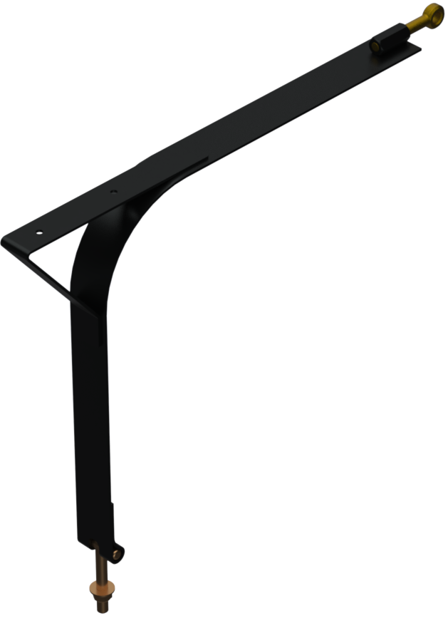T-BOLT TO COUPLING NUT - EYE-BOLT 32-1/2" BLACK POWDER SATIN STEEL COMBO STRAP