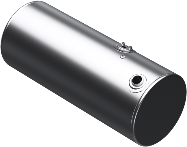 118 Gallons 24.5"D x 58"L - Kenworth Style - Rear Fill Milgrade