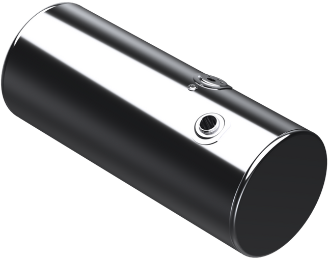 118 Gallons 24.5"D x 58"L - Kenworth Style - Rear Fill Polished