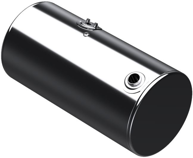 97 Gallons 24.5"D x 47.5"L - Kenworth Style - Rear Fill Polished
