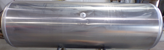 161 Gallons 26"D x 70"L - Peterbilt Style - Rear Fill Milgrade
