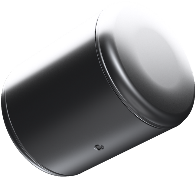 57 Gallons 26"D x 24.68"L - Peterbilt Style - Center Fill Milgrade