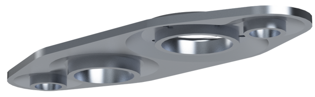 MILGRADE ALUMINUM PETERBILT ADAPTER PLATE