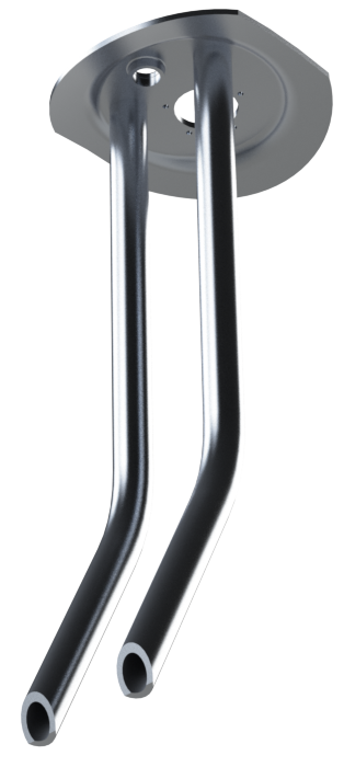 22" MILGRADE ALUMINUM KENWORTH ADAPTER PLATE WITH TUBES