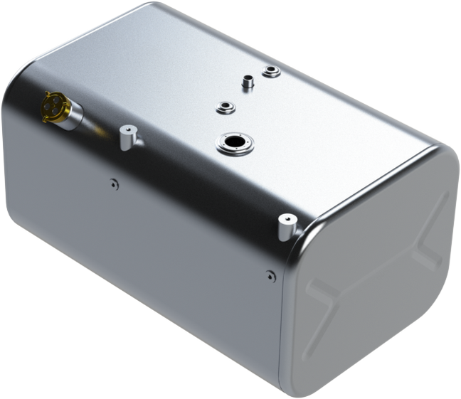 56 Gallons 18.25"H x 22"W x 33.25"L - Ford Style - Rear Fill Milgrade