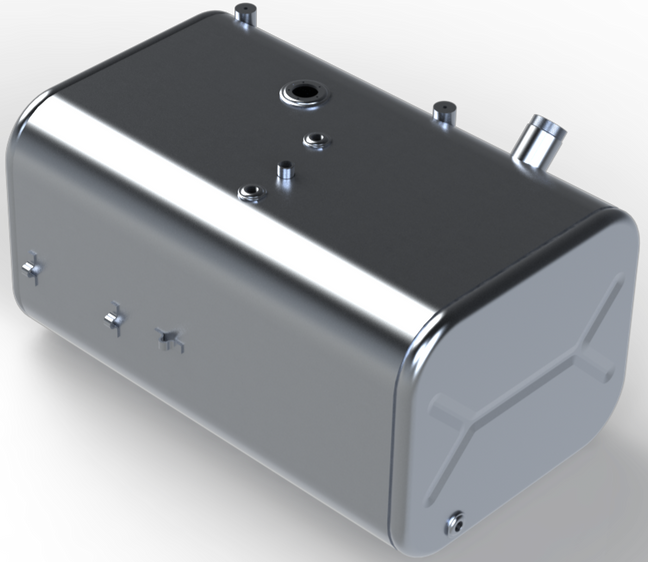 56 Gallons 18.25"H x 22"W x 33.25"L - Ford Style - Rear Fill Milgrade
