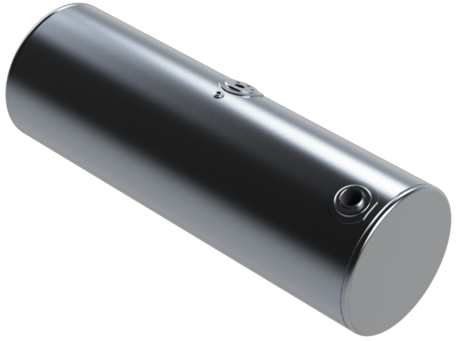 147 Gallons 24.5"D x 72"L - Kenworth Style- Rear Fill Milgrade