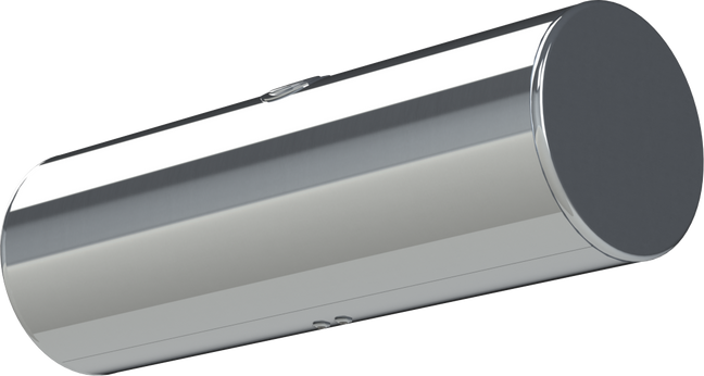 147 Gallons 24.5"D x 72"L - Kenworth Style - Rear Fill Polished