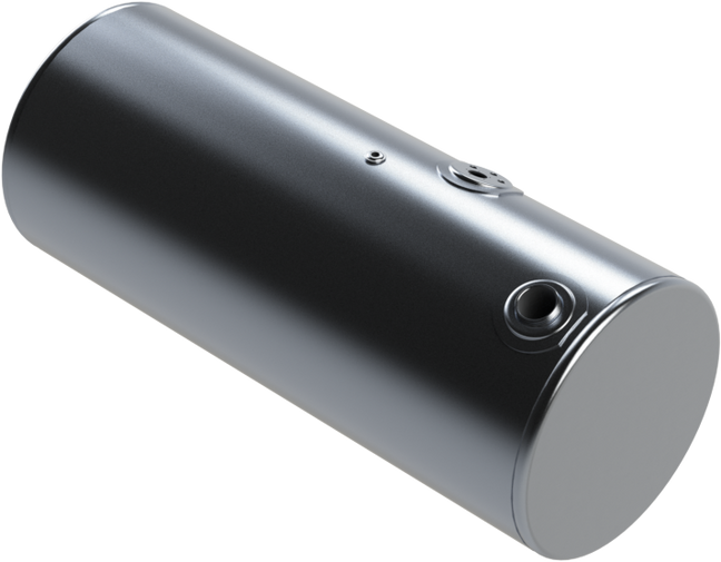 118 Gallons 24.5"D x 58"L - Kenworth Style - Rear Fill Milgrade