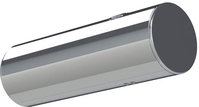 147 Gallons 24.5"D x 72"L - Kenworth Style - Rear Fill Polished