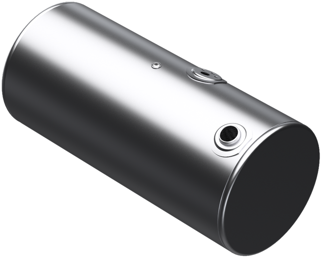 107 Gallons 24.5"D x 52.5"L - Kenworth Style - Rear Fill Milgrade