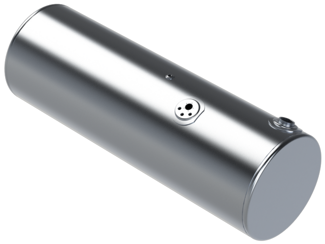 147 Gallons 24.5"D x 72"L - Kenworth Style - Rear Fill Milgrade