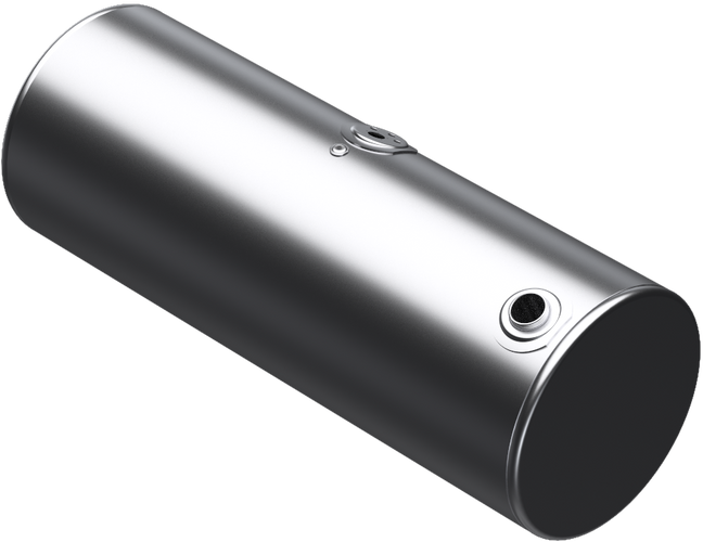 132 Gallons 24.5"D x 64.75"L - Kenworth Style - Rear Fill Milgrade