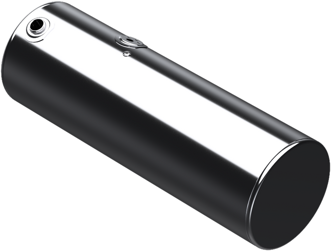 147 Gallons 24.5"D x 72"L - Kenworth Style - Rear Fill Polished
