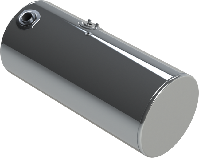 107 Gallons 24.5"D x 52.5"L - Kenworth Style - Front Fill Polished