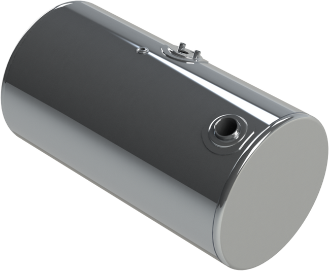 88 Gallons 24.5"D x 43"L - Kenworth Style - Rear Fill Polished