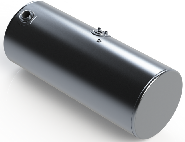 118 Gallons 24.5"D x 58"L - Kenworth Style - Front Fill Milgrade