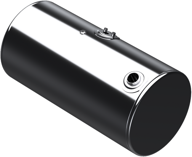 97 Gallons 24.5"D x 47.5"L - Kenworth Style - Rear Fill Polished