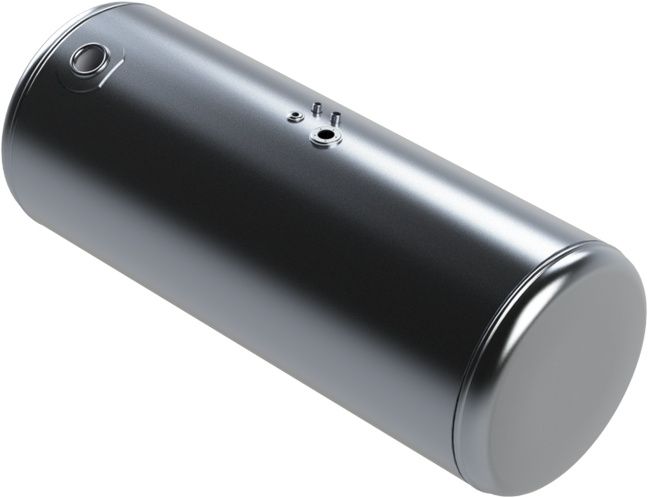 138 Gallons 26"D x 60"L - Peterbilt Style - Rear Fill Milgrade
