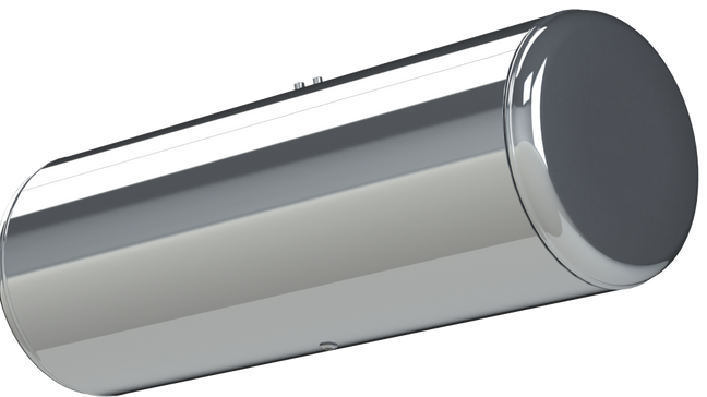 154 Gallons 26"D x 67"L - Peterbilt Style - Rear Fill Polished