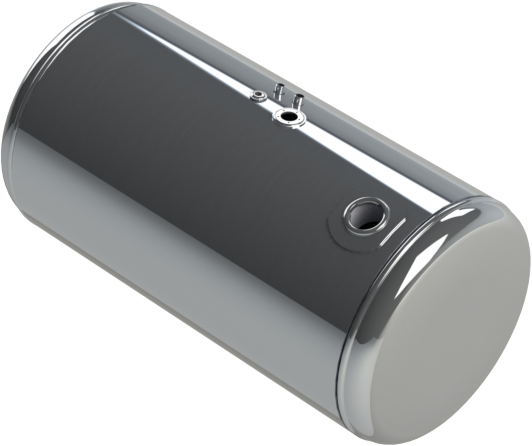 101 Gallons 26"D x 44"L - Peterbilt Style- Rear Fill Polished