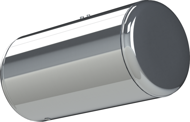 101 Gallons 26"D x 44"L - Peterbilt Style- Rear Fill Polished
