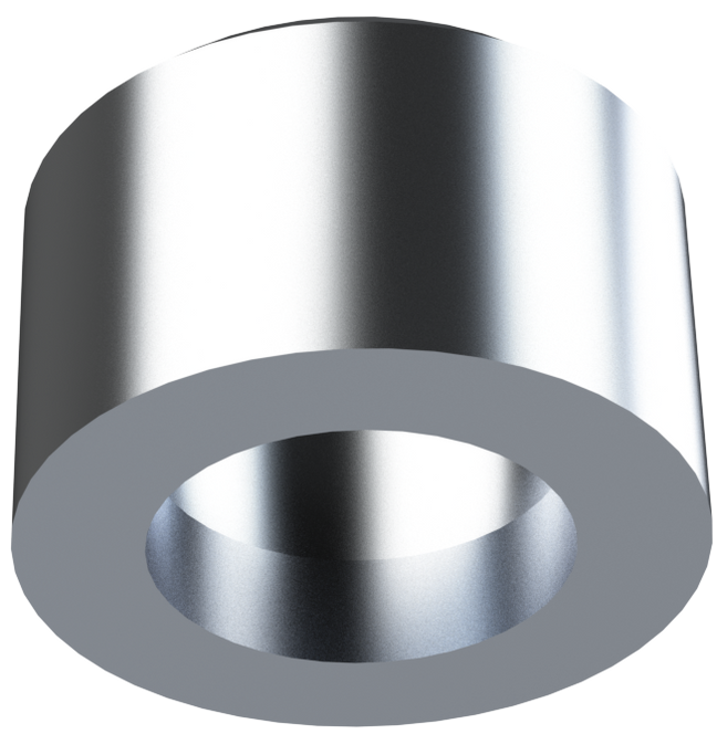 Half 3/8" NPT Milgrade Aluminum Coupling