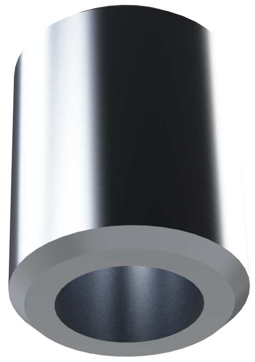 FULL 3/8" NPT MILGRADE ALUMINUM COUPLING