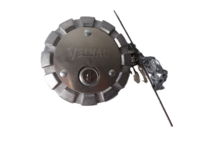 3" Vented Locking Aluminum Fuel Cap with 8 Threads Per Inch