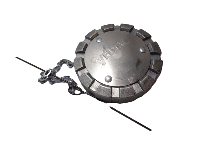 3" Vented Non-Locking Aluminum Fuel Cap with 8 Threads Per Inch