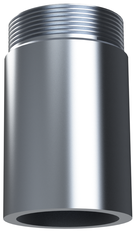 4" LONG - 2" NPSM - 11.5 NPSM -11.5 TPI MILGRADE ALUMINUM FILL NECK