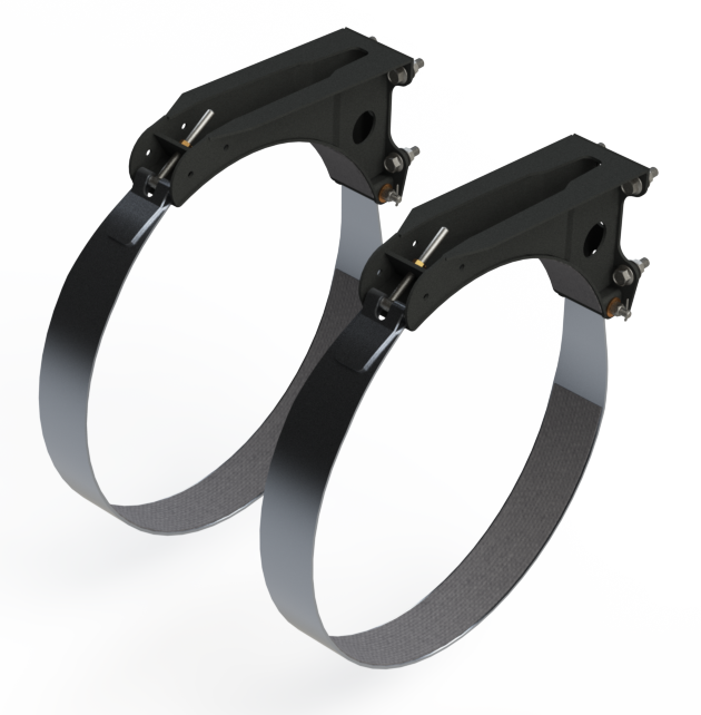 26" Peterbilt style milgrade mounting kit - 2 piece