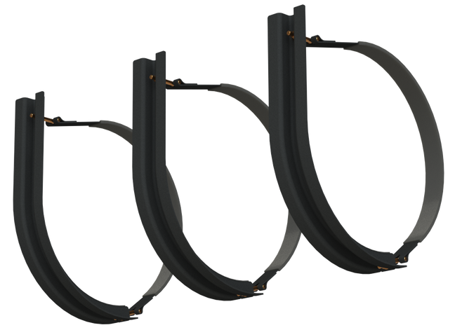22" 3 Piece Black Mounting Kit