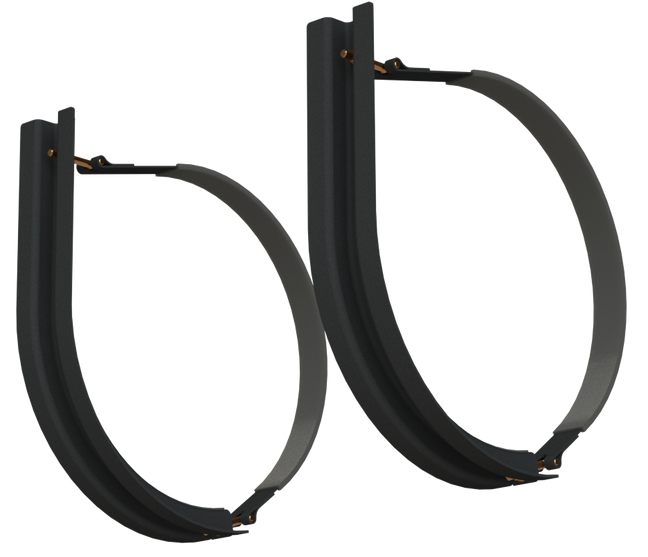 22" 2 Piece Black Mounting Kit