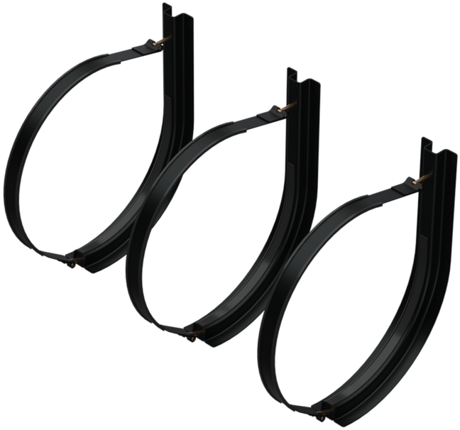 24.5" 3 Piece Black Mounting Kit