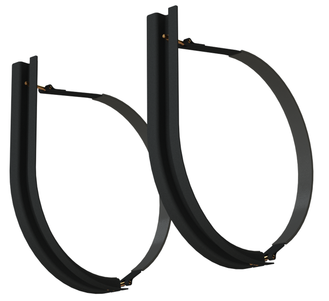 25" 2 Piece Black Mounting Kit