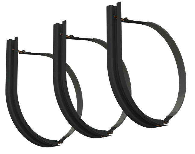 26" 3 Piece Black Mounting Kit