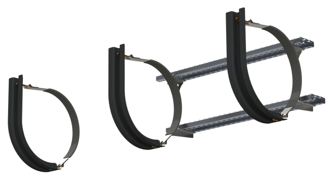18" 3 Piece Stainless Steel Mounting Kit Combo