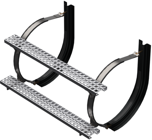 24.5" 2 Piece Stainless Steel Mounting Kit Combo