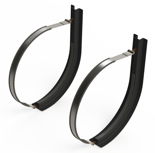 26" 2 Piece Stainless Steel Mounting Kit