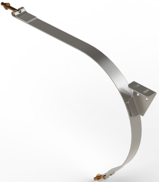 20" X 25-1/2" STAINLESS STEEL FORD "D" COMBO STRAP