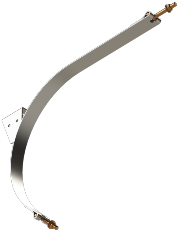 20" X 25-1/2" STAINLESS STEEL FORD "D" COMBO STRAP