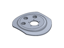 MILGRADE ALUMINUM KENWORTH ADAPTER PLATE