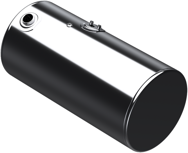 97 Gallons 24.5"D x 47.5"L - Kenworth Style - Rear Fill Polished