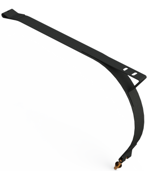 16" D Tank Black Powder Coated Strap w/ Step Mount